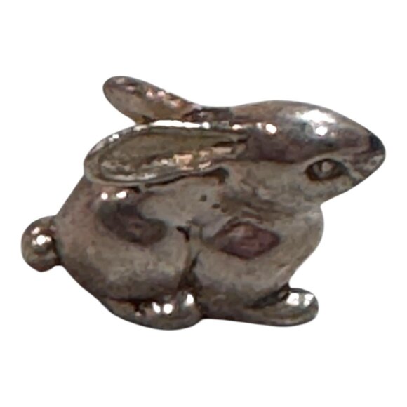 Sterling Silver Miniature Bunny Figurine 13g Collectible Animal Sculpture Easter - Picture 3 of 9